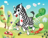 Desenho Uma Zebra pintado por manoell