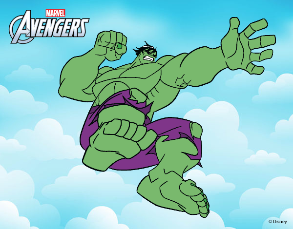 Desenho Wingadores - Hulk pintado por Henriquele
