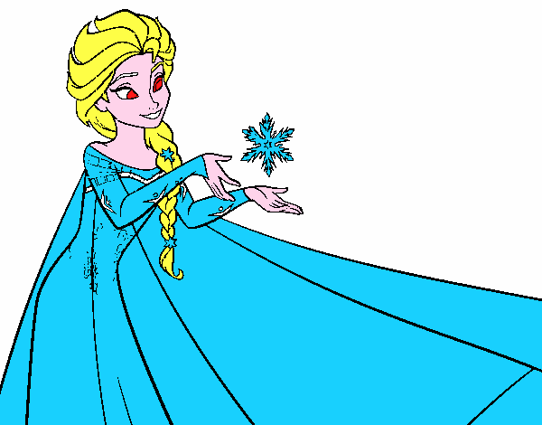 Desenho Frozen Elsa pintado por edet