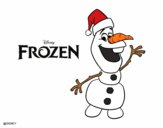 Desenho Frozen Olaf em Natal pintado por tati69