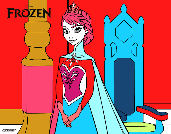 Desenho Frozen Rainha Elsa pintado por deise10