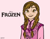 Desenho Anna de Frozen pintado por JOJEJO