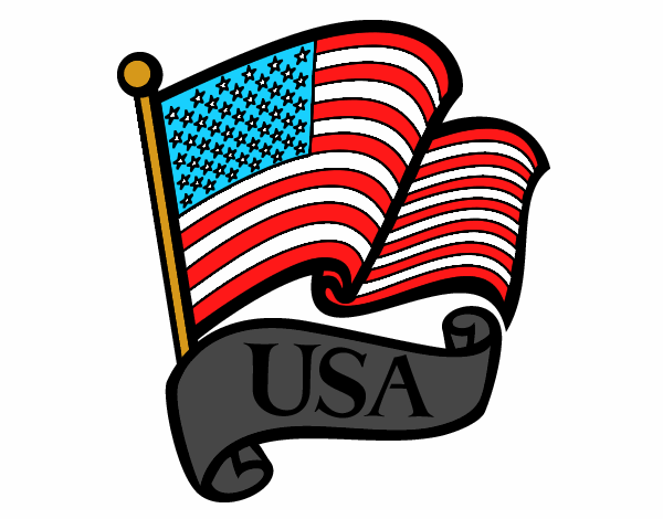 Desenho Bandeira dos Estados Unidos pintado por vitorcely