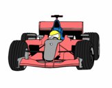Desenho Carro de F1 pintado por Luisinho