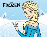 Desenho Elsa de Frozen pintado por rinnata