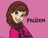Desenho Frozen Anna pintado por JOJEJO