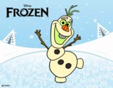 Desenho Frozen Olaf a dançar pintado por JOJEJO