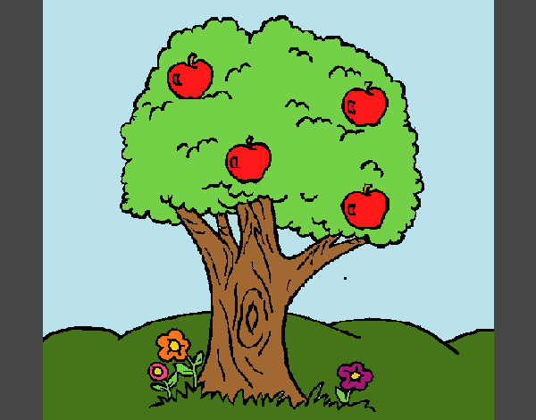 Desenho Macieira  pintado por Danguinha