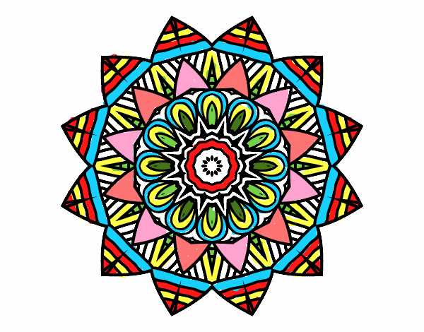 Desenho Mandala de fruto pintado por LeiRom