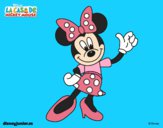Desenho Minnie Mouse saudando pintado por BetaMarcus