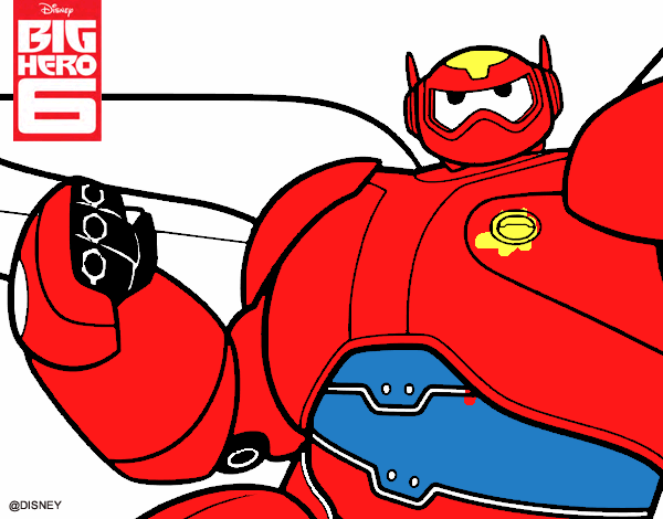 Desenho Big Hero 6 Baymax pintado por MariGabi