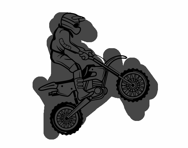 Desenho Moto trial pintado por renatocost