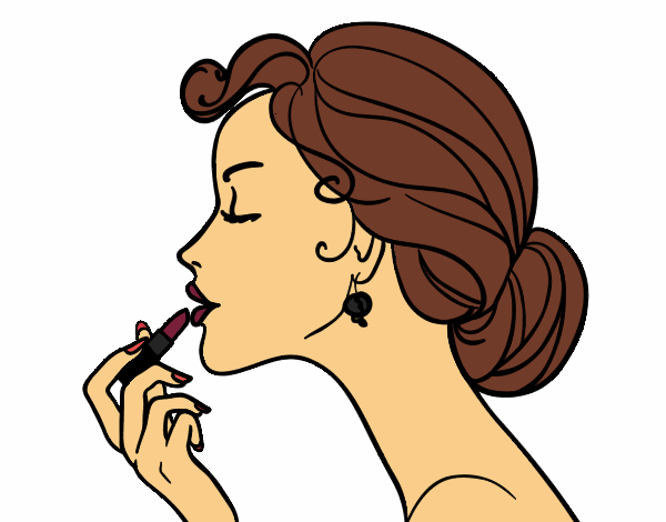 Desenho Maquiagem dos lábios pintado por JuGomes