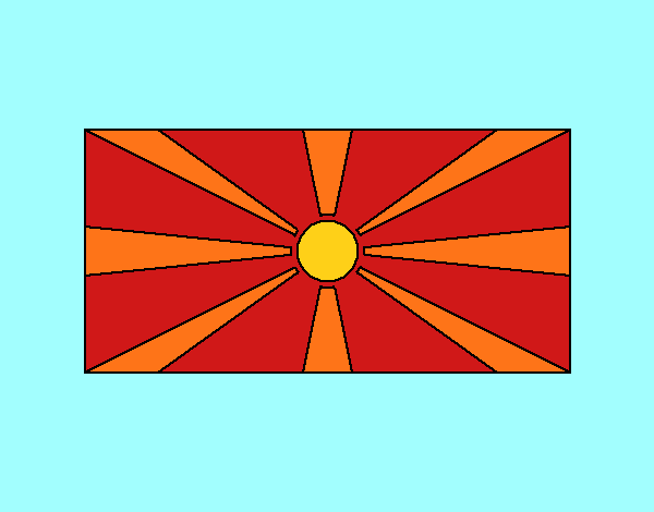 Desenho República da Macedónia pintado por pratrola