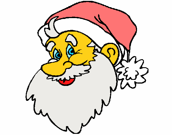Desenho Cara do Pai Natal pintado por betinho