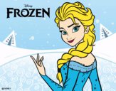 Desenho Elsa de Frozen pintado por brenda5468