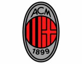 Desenho Emblema do AC Milan pintado por CaioHenriq