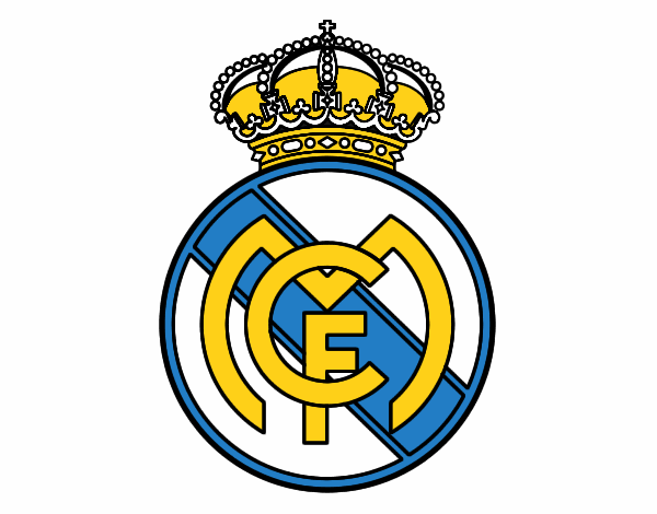 Desenho Emblema do Real Madrid C.F. pintado por CaioHenriq