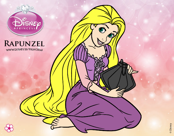 Desenho Entrelaçados - Rapunzel com luzes flutuantes pintado por brenda5468