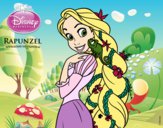 Desenho Entrelaçados - Rapunzel e Pascal pintado por brenda5468