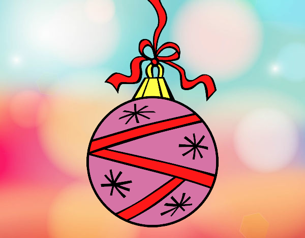 Desenho  Uma bola de Natal pintado por Danguinha