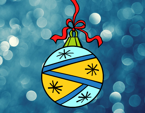 Desenho  Uma bola de Natal pintado por LuadeLuzz