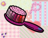 Desenho Escova de cabelo pintado por pampam