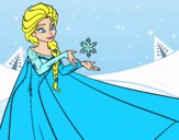 Desenho Frozen Elsa pintado por gabrielig