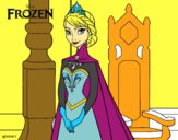 Desenho Frozen Rainha Elsa pintado por keteine