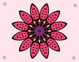 Desenho Mandala flores com pétalas pintado por soniamara