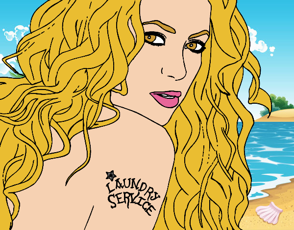  Shakira na praia