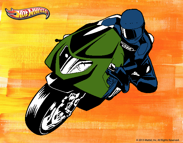 Desenho Hot Wheels Ducati 1098R pintado por amordo