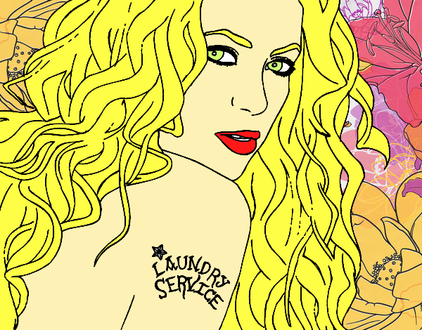 Desenho Shakira - Laundry Service pintado por AninhaPela