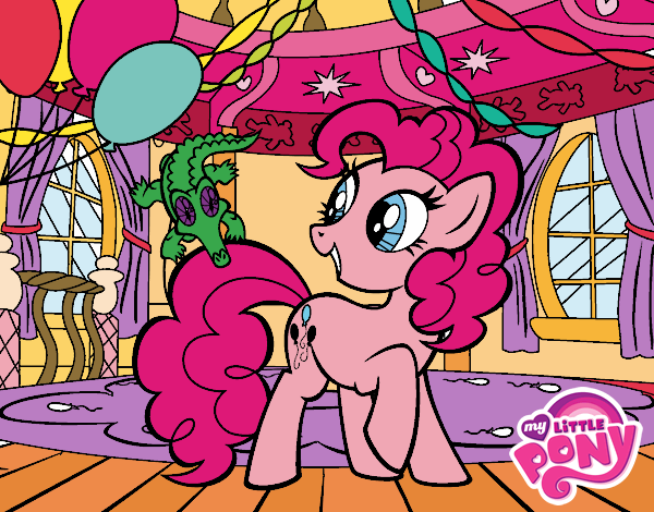 Desenho  Aniversário do Pinkie Pie pintado por -Kellen