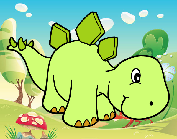 Bebê Stegosaurus