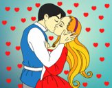 Desenho Beijo de amor pintado por marilurdes