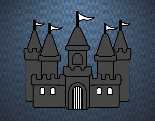 Desenho Castelo fantástico pintado por repelstelt