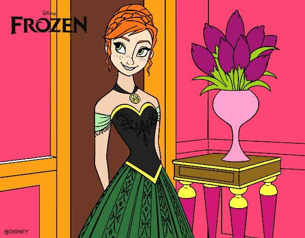 Desenho Frozen Princesa Anna pintado por dadal