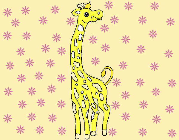 Desenho Girafa pintado por lindona