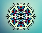 Desenho Mandala simétrica pintado por Isabela98