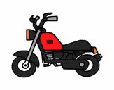 Desenho Motocicleta harley pintado por Jussieli_