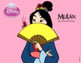Desenho Mulan - Mulan e cricket de sorte pintado por brenda5468