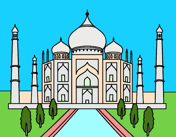Desenho O Taj Mahal pintado por marilurdes