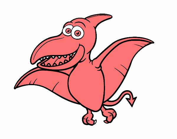 Desenho Pterossauro pintado por dadal