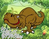 Desenho Tyrannosaurus Rex pintado por reinaldoe