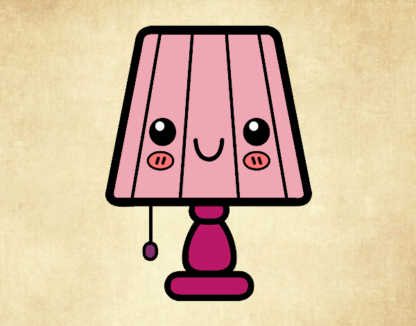 Desenho Uma lâmpada de mesa pintado por Isabela98