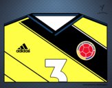Desenho Camisa da copa do mundo de futebol 2014 da Colômbia pintado por Gean