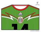 Desenho Camisa da copa do mundo de futebol 2014 do México pintado por Gean
