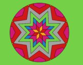 Desenho Mandala mosaico estrela pintado por MaraRubia