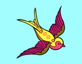Desenho Tatuagem de pássaro pintado por Aceribeiro